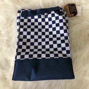 vans pink checkered lunch bag
